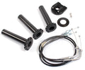 Active Fast Action Throttle Kit - Satin Black Alloy Housing - 3 Alternative Diameter Pulley Tubes 40,42,44mm (AKQT-49-B)