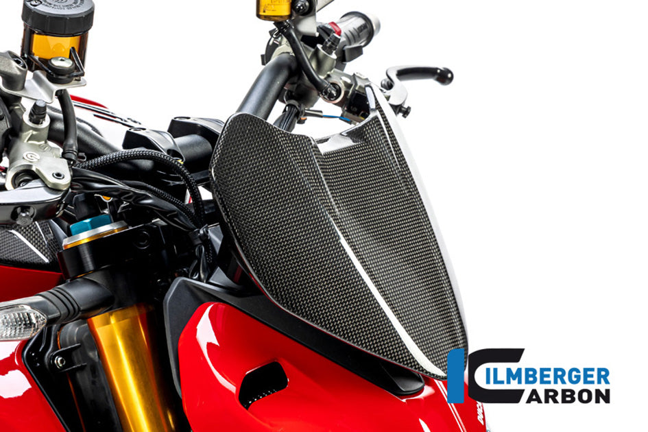 Ilmberger Carbon Instrument Cover (Gloss Finish) – Ducati Streetfighter V4 / S / SP 2020–2024