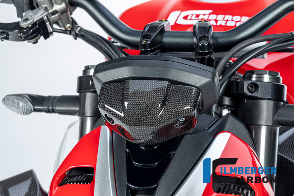 Ilmberger Carbon Instrument Cover (Gloss Finish) – Ducati Streetfighter V2 2021–2024