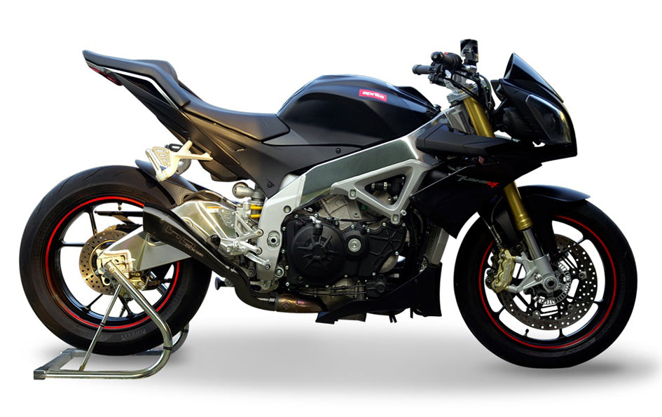 HP Corse Hydroform Black Coated Stainless Steel Slip-On Kit (Road Legal) (APHY1001BLACK-AB)