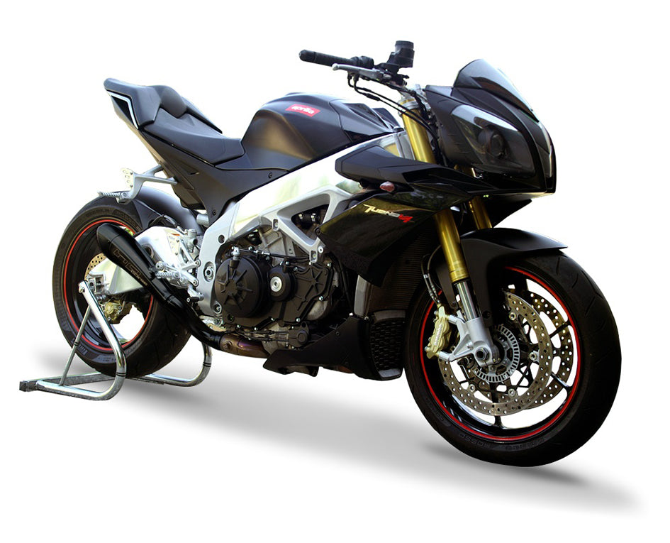 HP Corse Hydroform Black Coated Stainless Steel Slip-On Kit (Road Legal) (APHY1001BLACK-AB)