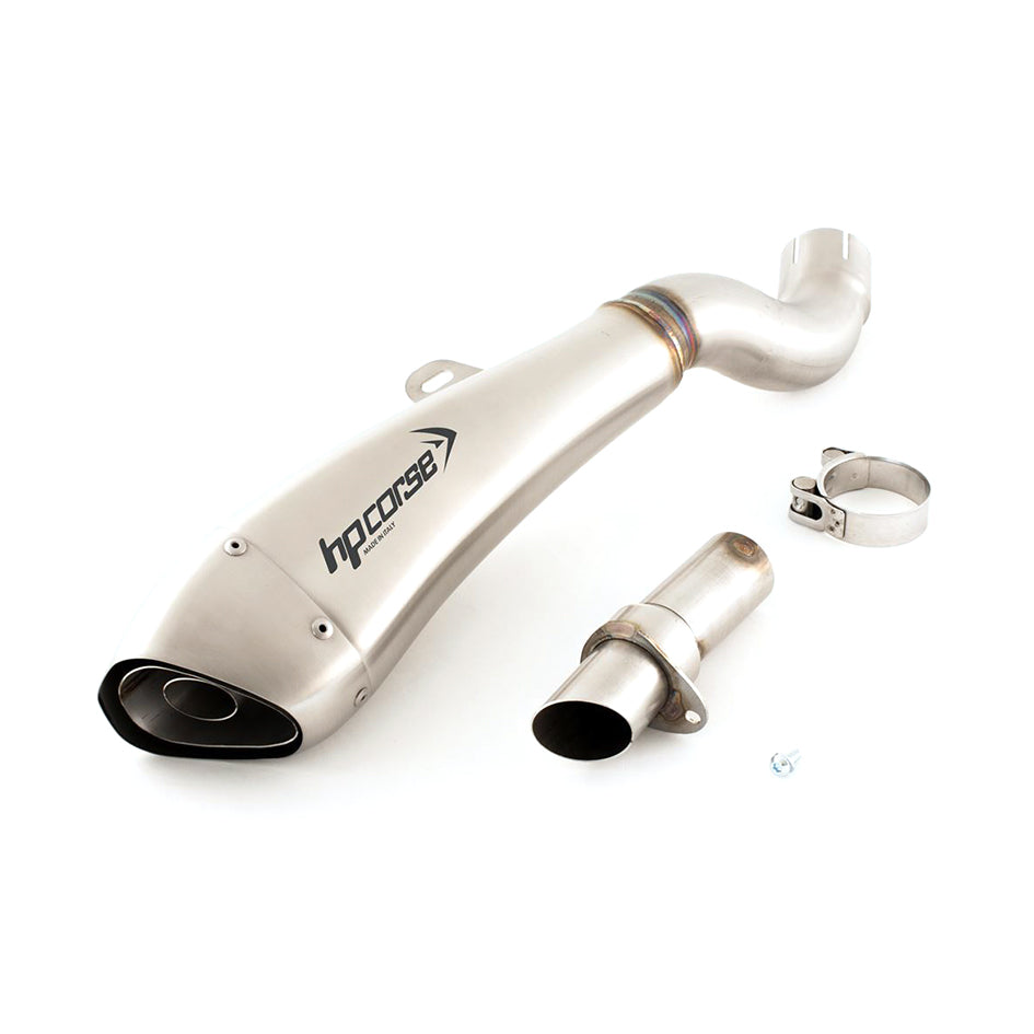 HP Corse Hydroform Satin Stainless Steel Slip-On Kit (Road Legal) – Aprilia RSV4 (1000cc) 2009–2014 / Aprilia RSV4 APRC (1000cc) 2011–2014