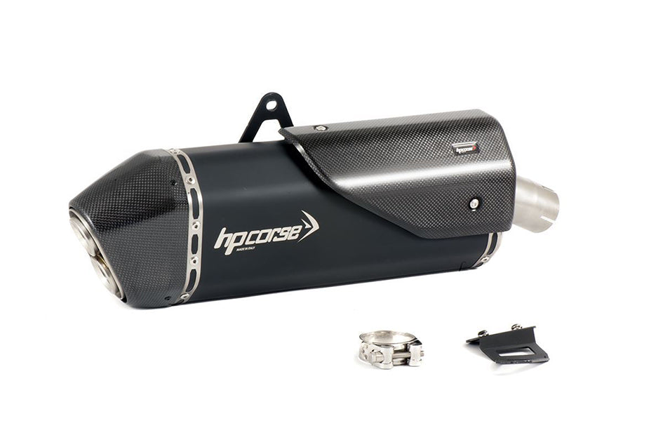 HP Corse SPS Carbon Black Coated Titanium 350 Slip-On Kit (Road Legal)