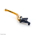 ASV C5 Brake Lever, Regular Length, Satin Textured Gold - Silver Dual Colour, 3 colours – Kawasaki Z H2 (1000cc) 2020–2026