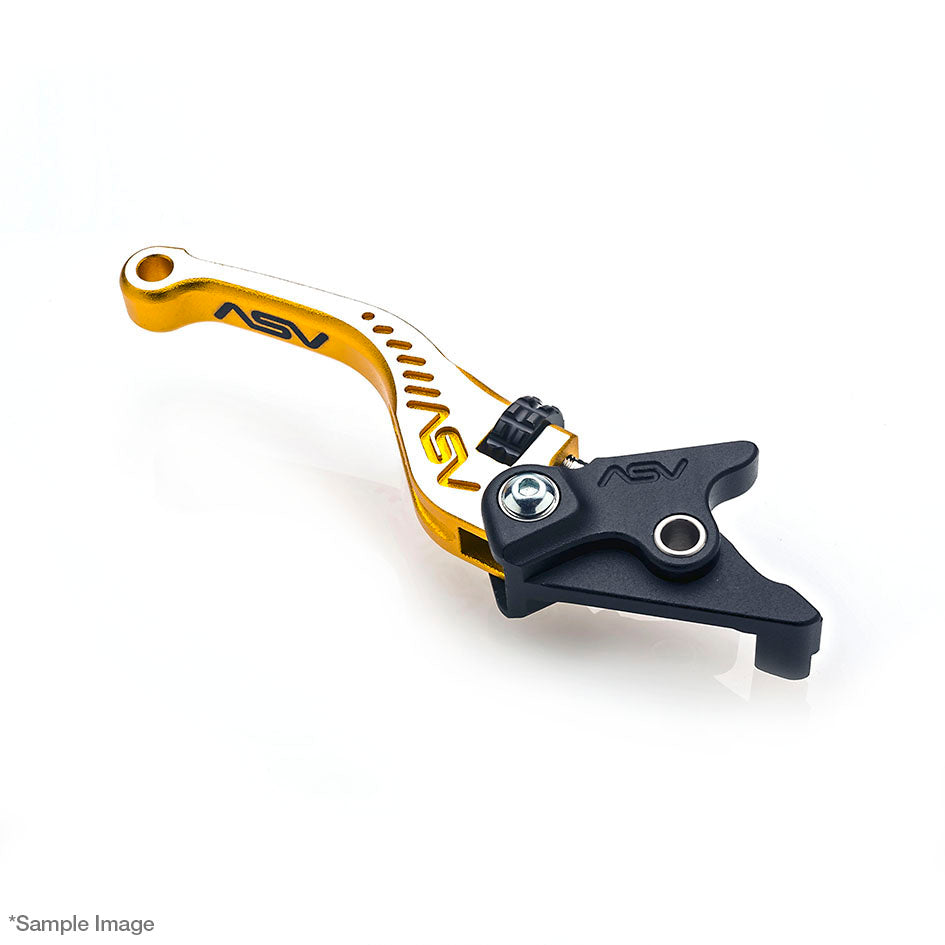 ASV C5 Brake Lever, Short, Satin Textured Gold - Silver Dual Colour, 3 colours – KTM 1390 Super Duke R / Evo 2024–2026 / KTM 890 Duke / R / GP 2020–2023 / …