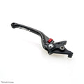 ASV F3 Brake Lever, Regular Length, Gloss Black, 5 colours - Caution: Brake hits fairing on left turns. – Aprilia RS660 / Factory 2020–2026 / Aprilia RSV 1000 / R / Factory 2004–2009 / …