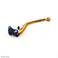 ASV C5 Clutch Lever, Regular Length, Satin Textured Gold - Silver Dual Colour, 3 colours. Fits nonadjustable stock lever – BMW S1000R Naked 2014–2016 / BMW S1000R Naked 2017–2020 / …