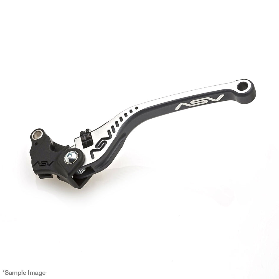 ASV C5 Clutch Lever, Regular Length, Satin Textured Grey - Silver Dual Colour, 3 colours – Honda CB1000R 2008–2017 / Honda CBR1000RR Fireblade 2004–2005 / …