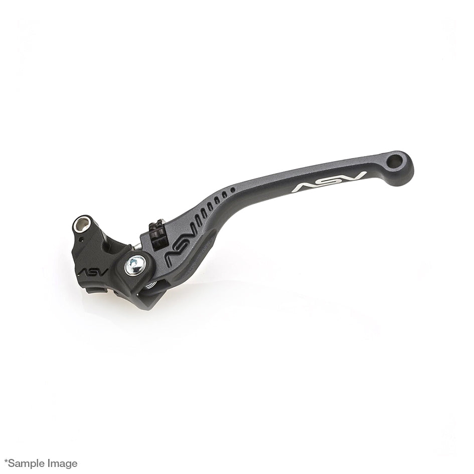 ASV C5 Clutch Lever, Regular Length, Satin Textured Grey, 3 colours – Aprilia RS660 / Factory 2020–2026 / Aprilia RSV4 (1000cc) 2009–2014 / …