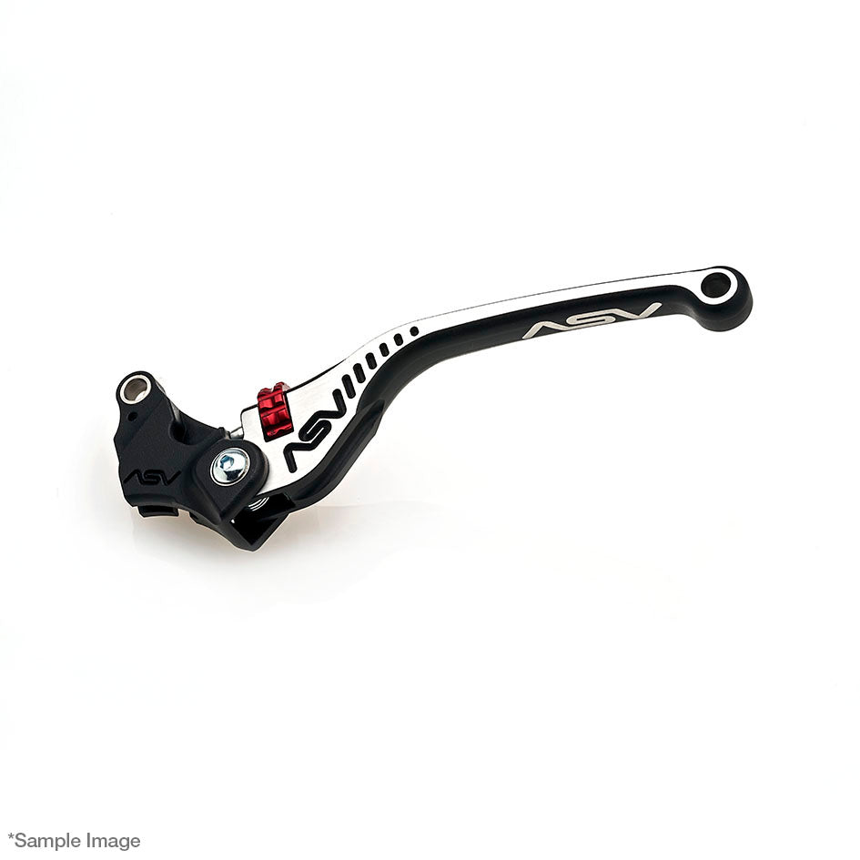 ASV C5 Clutch Lever, Regular Length, Satin Textured Black - Silver Dual Colour, 3 colours – KTM 1290 Super Duke / R 2014–2016 / KTM 1290 Super Duke / R 2017–2019 / …