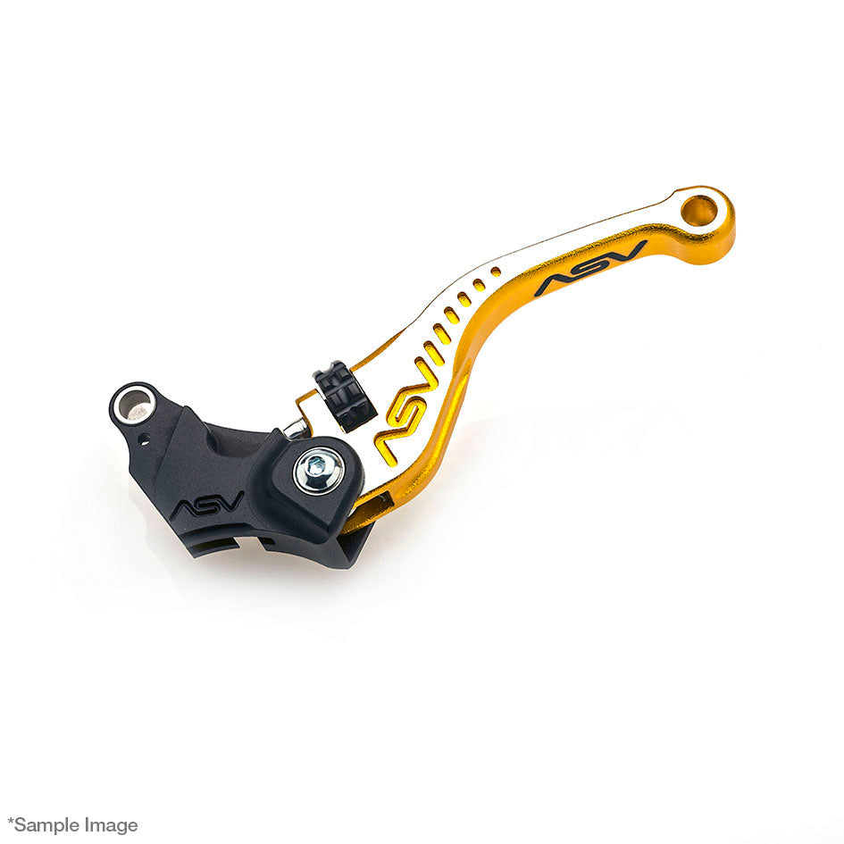 ASV C5 Clutch Lever, Short, Satin Textured Gold - Silver Dual Colour, 3 colours - perch spacer PS001 is included – BMW M1000R Naked 2023–2026 / BMW M1000RR 2021–2026 / …