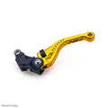ASV C5 Clutch Lever, Short, Satin Textured Gold, 3 colours – Kawasaki ZX-10R / RR 2021–2025 / Kawasaki ZX-10R / RR 2026