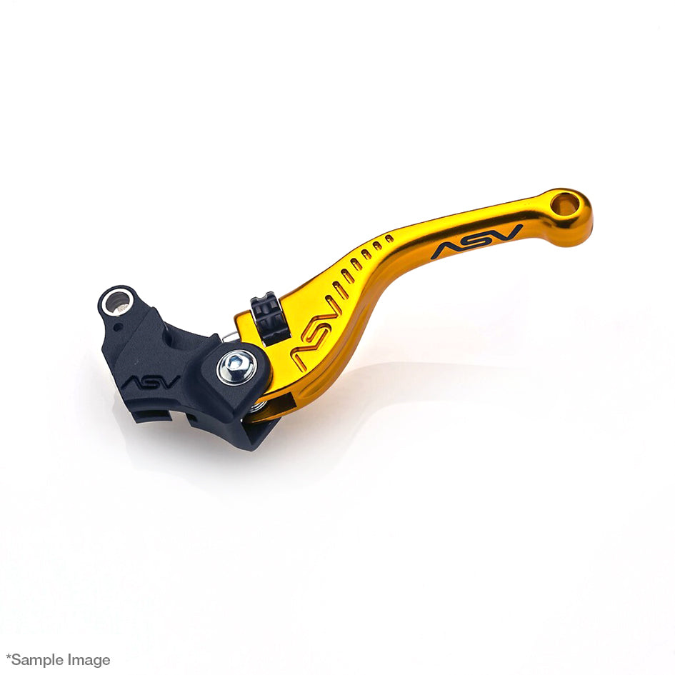 ASV F3 Clutch Lever, Short Gloss Gold, 5 colours - Clutch spacers PS001 recommended – Yamaha MT-09 2024–2026 / Yamaha YZF-R7 2026 / …