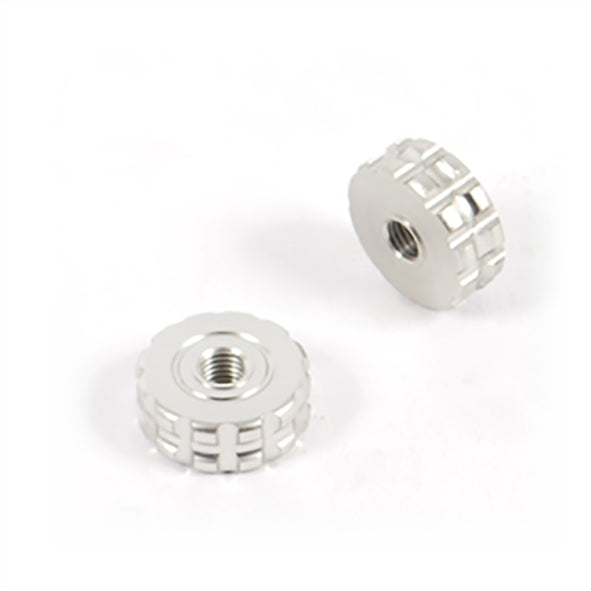 ASV Thumb Wheel Adjuster Roller - Pair, Silver – Aprilia RS457 2024–2026 / Aprilia RS660 / Factory 2020–2026 / …