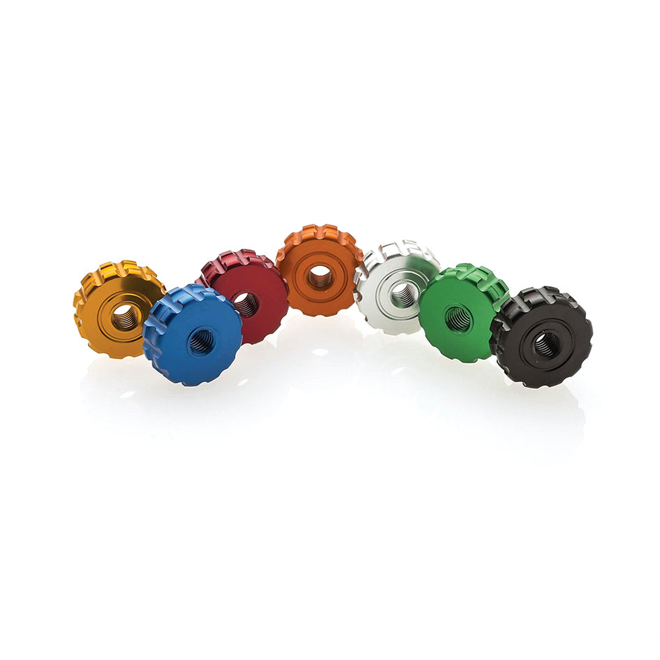 ASV Thumb Wheel Adjuster Roller - Pair, Green – Aprilia RS457 2024–2026 / Aprilia RS660 / Factory 2020–2026 / …