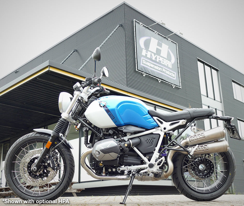 Hyperpro Fully Adjustable Shock (Fixed Reservoir) - High & Low Speed Compression - Bespoke Order To Riders Own Specification – BMW RNineT Scrambler (1200cc) 2021–2023 / BMW RNineT Urban GS (1200cc) 2021–2023