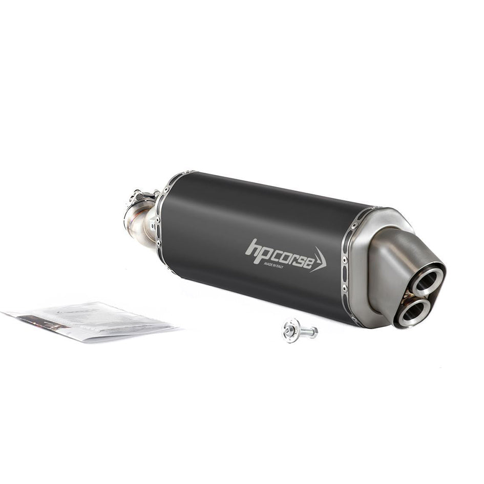 HP Corse 4-Track R Black Coated Titanium Slip-On Kit (Road Legal)