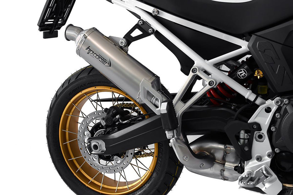 HP Corse SP-1 Evo Short Titanium Slip-On Kit (Road Legal) – BMW F900GS 2024–2026 / BMW F900GS Adventure 2024–2026