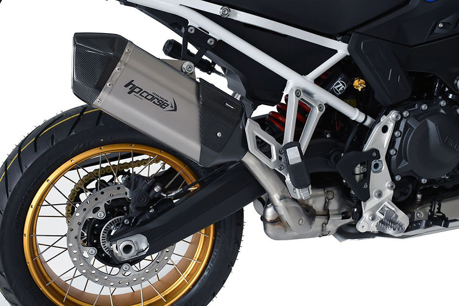 HP Corse SPS Rally 270 Titanium Slip-On Kit (Road Legal) – BMW F900GS 2024–2026 / BMW F900GS Adventure 2024–2026