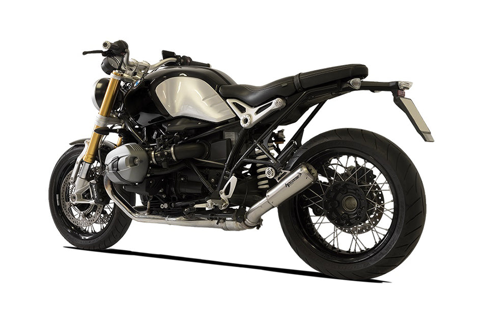 HP Corse GP-07 Satin Stainless Steel Slip-On Kit (Road Legal) – BMW RNineT (1200cc) 2014–2016