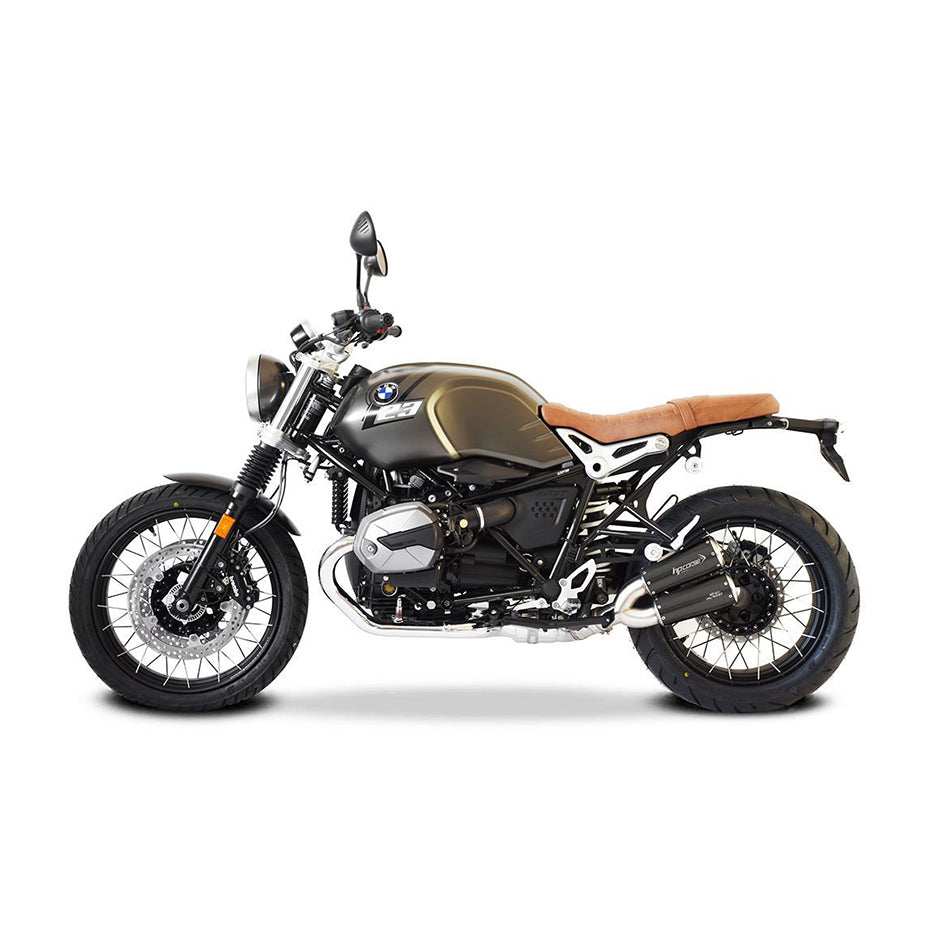 HP Corse GP-07 Dual Black Coated Stainless Steel Slip-On Kit (Road Legal) – BMW RNineT (1200cc) 2021–2023