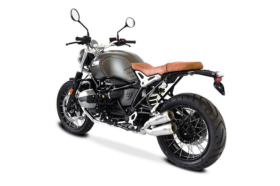 HP Corse GP-07 Dual Satin Stainless Steel Slip-On Kit (Road Legal) – BMW RNineT (1200cc) 2021–2023