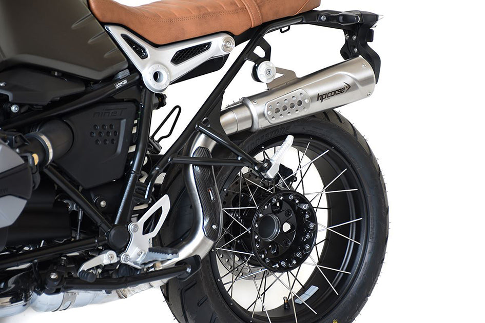 HP Corse High level Hydroform RS 300 Black Coated Stainless Steel Slip-On Kit (Road Legal)