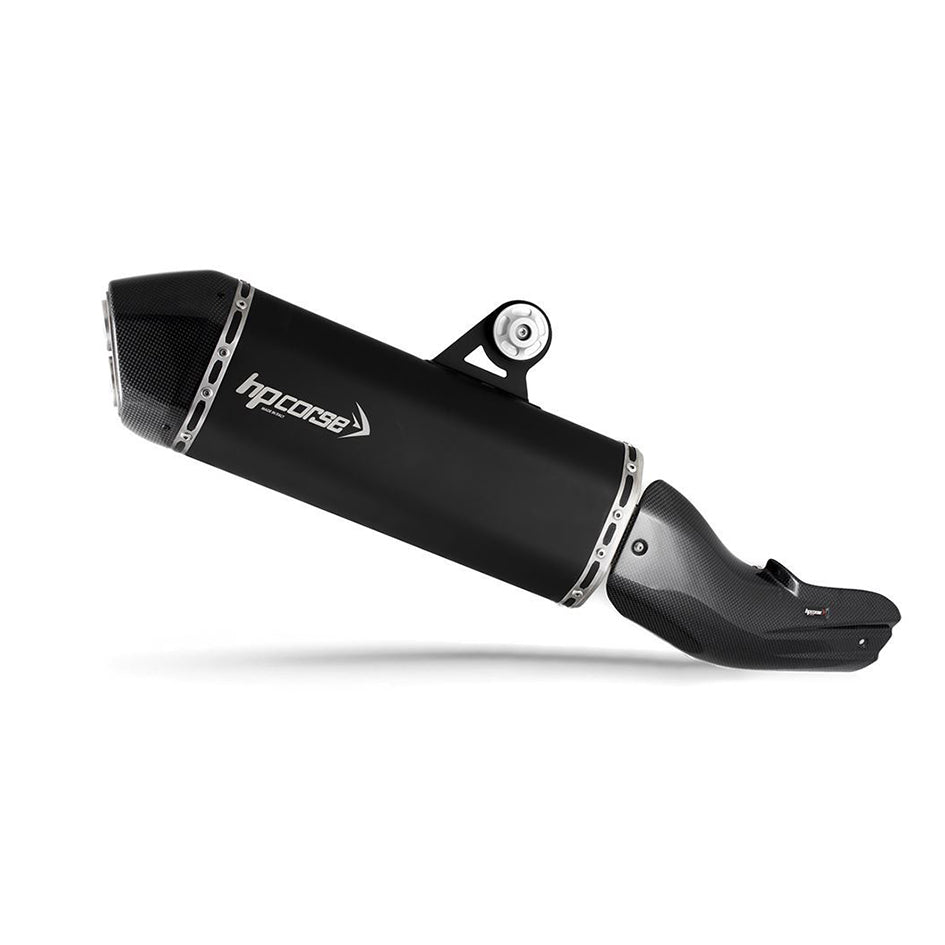 HP Corse SPS Carbon Black Coated Stainless Steel Slip-On Kit (Road Legal) (BMWSPS1025C-AB)