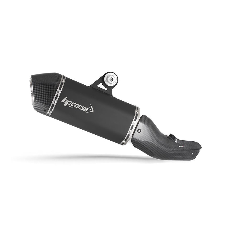 HP Corse SPS Carbon Short Black Coated Stainless Steel Slip-On Kit (Road Legal) (BMWSPSS1025C-AB)