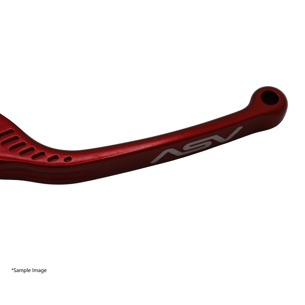 ASV F3 Brake Lever, Regular Length, Gloss Red, 5 colours - Caution: Brake hits fairing on left turns. – Aprilia RS660 / Factory 2020–2026 / Aprilia RSV 1000 / R / Factory 2004–2009 / …