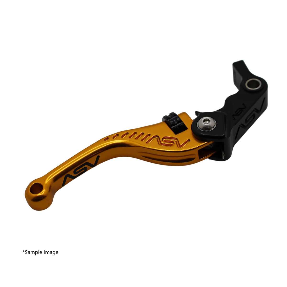 ASV F3 Brake Lever, Short, Gloss Gold, 5 colours. Fits adjustable stock lever – BMW M1000R Naked 2023–2026 / BMW M1000RR 2021–2026 / …