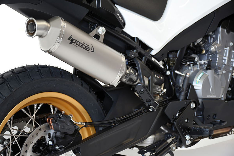 HP Corse SP-2 Short Titanium Slip-On Kit (Road Legal) – CFMoto 800 MT Sport / Touring 2022–2025