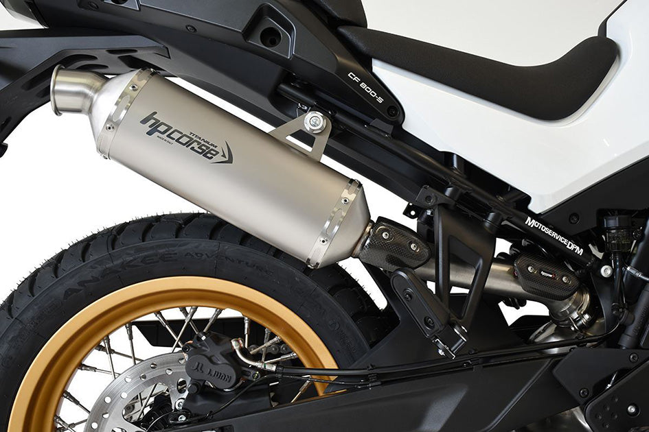 HP Corse SP-2 Short Titanium Slip-On Kit (Road Legal) – CFMoto 800 MT Sport / Touring 2022–2025