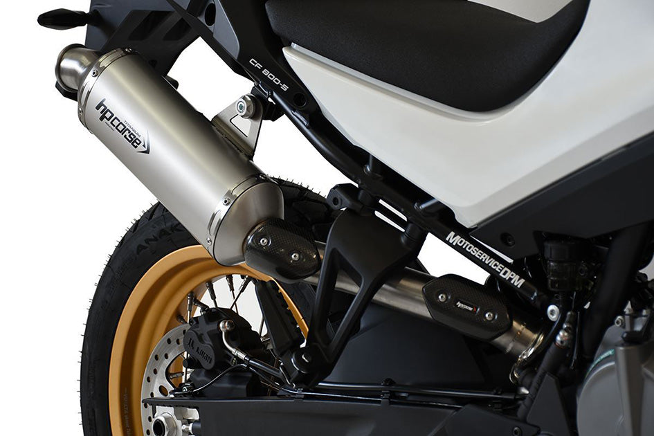 HP Corse SP-2 Short Titanium Slip-On Kit (Road Legal) – CFMoto 800 MT Sport / Touring 2022–2025