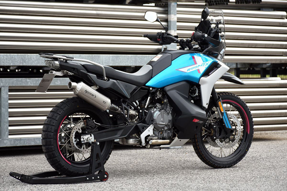 HP Corse SP-2 Titanium Slip-On Kit (Road Legal) – CFMoto 1000 MT-X 2026 / CFMoto 800 MT-X 2025–2026