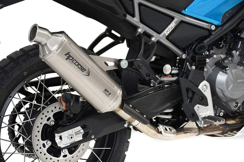 HP Corse SP-2 Short Titanium Slip-On Kit (Road Legal) – CFMoto 450 MT 2023–2026