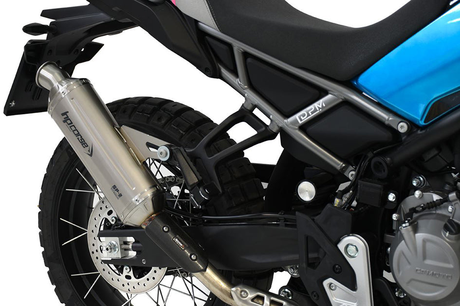 HP Corse SP-2 Short Titanium Slip-On Kit (Road Legal) – CFMoto 450 MT 2023–2026