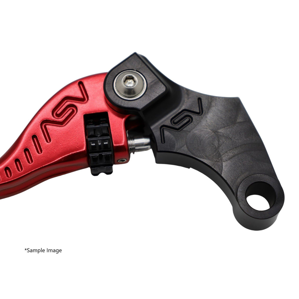 ASV F3 Clutch Lever, Short, Gloss Red, 5 colours. Fits adjustable stock lever  - perch spacer PS001 is included – BMW M1000R Naked 2023–2026 / BMW M1000RR 2021–2026 / …