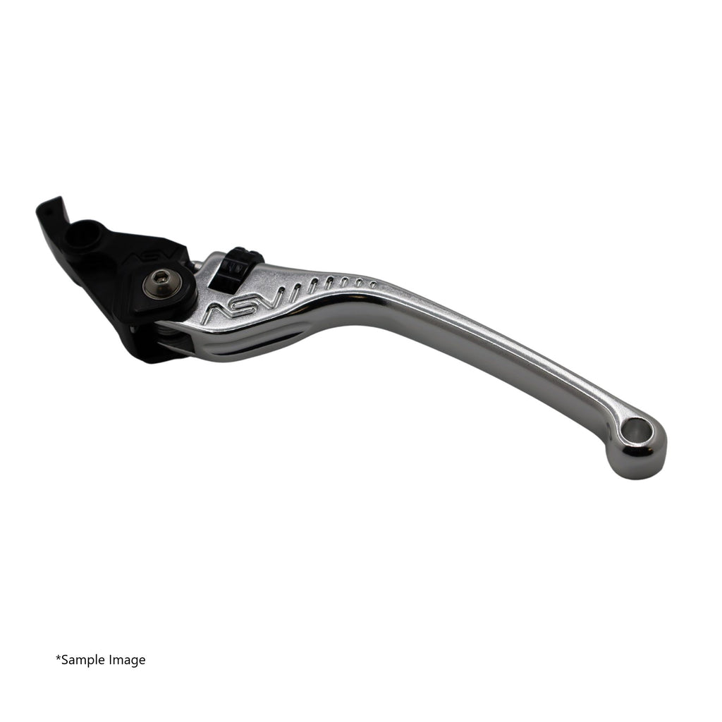 ASV F3 Clutch Lever, Regular Length, Gloss Silver, 5 colours. Fits adjustable stock lever  - perch spacer PS001 is included – BMW M1000R Naked 2023–2026 / BMW M1000RR 2021–2026 / …