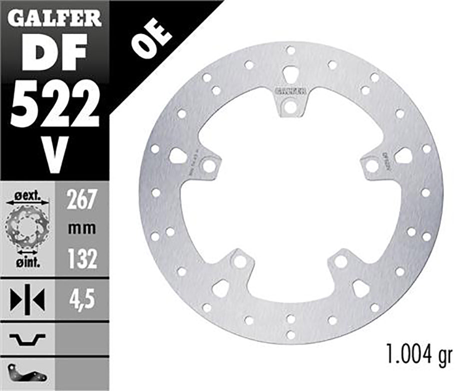 Galfer Front Round Disc Fixed 267X4,5mm