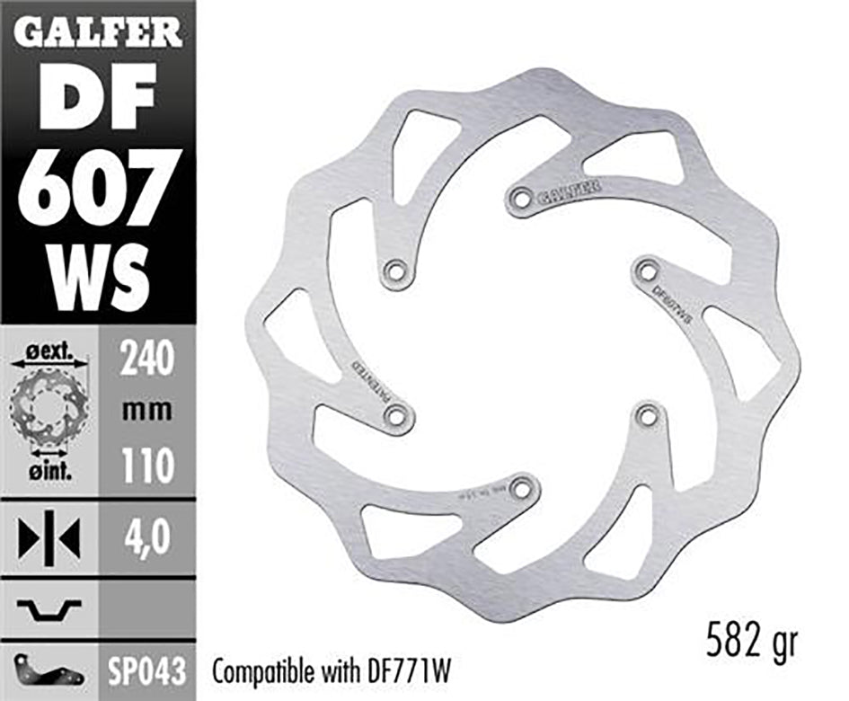 Galfer Rear Disc Wave Fixed Oversize 240X4mm