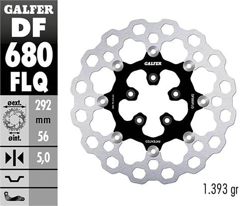 Galfer Front Disc Cubiq Floating (C, Steel) 292X5mm - 1450