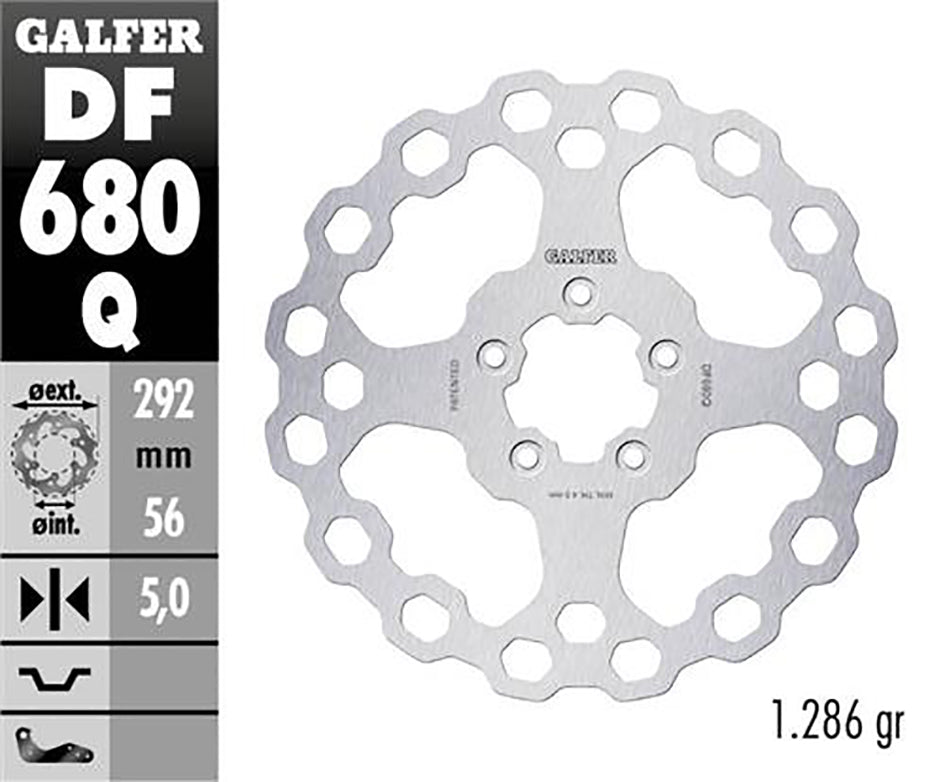 Galfer Front Disc Cubiq Fixed 292X5mm - 1450