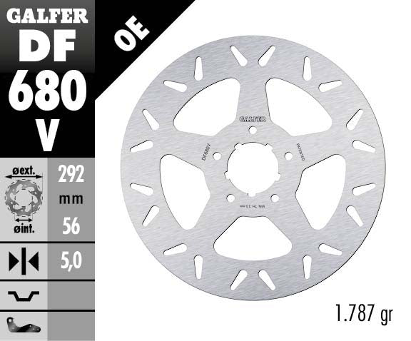 Galfer Front Disc Round Fixed 292X5mm - 1450