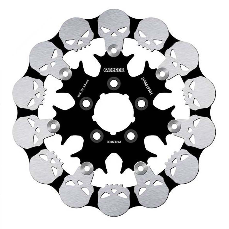 Galfer Rear Disc Wave Floating Skull Design 292X5mm - 1450