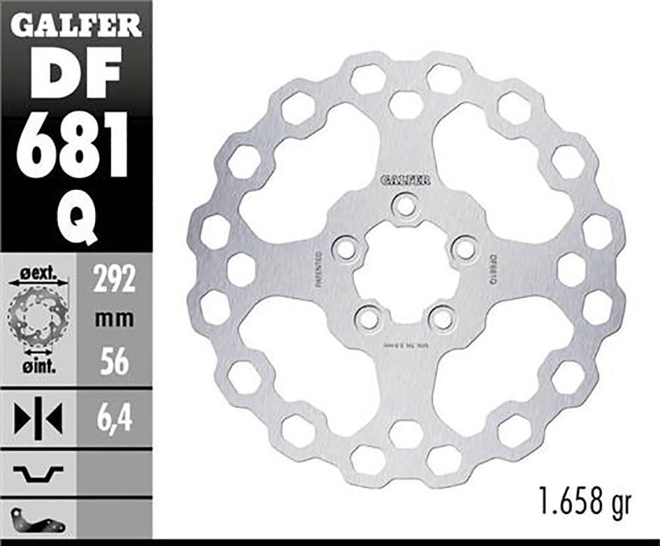 Galfer Rear Disc Cubiq Fixed 292X6,4mm - 1450