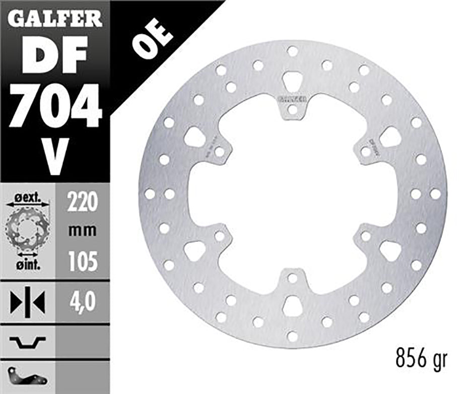 Galfer Front Round Disc Fixed 220X4mm (DF704V)