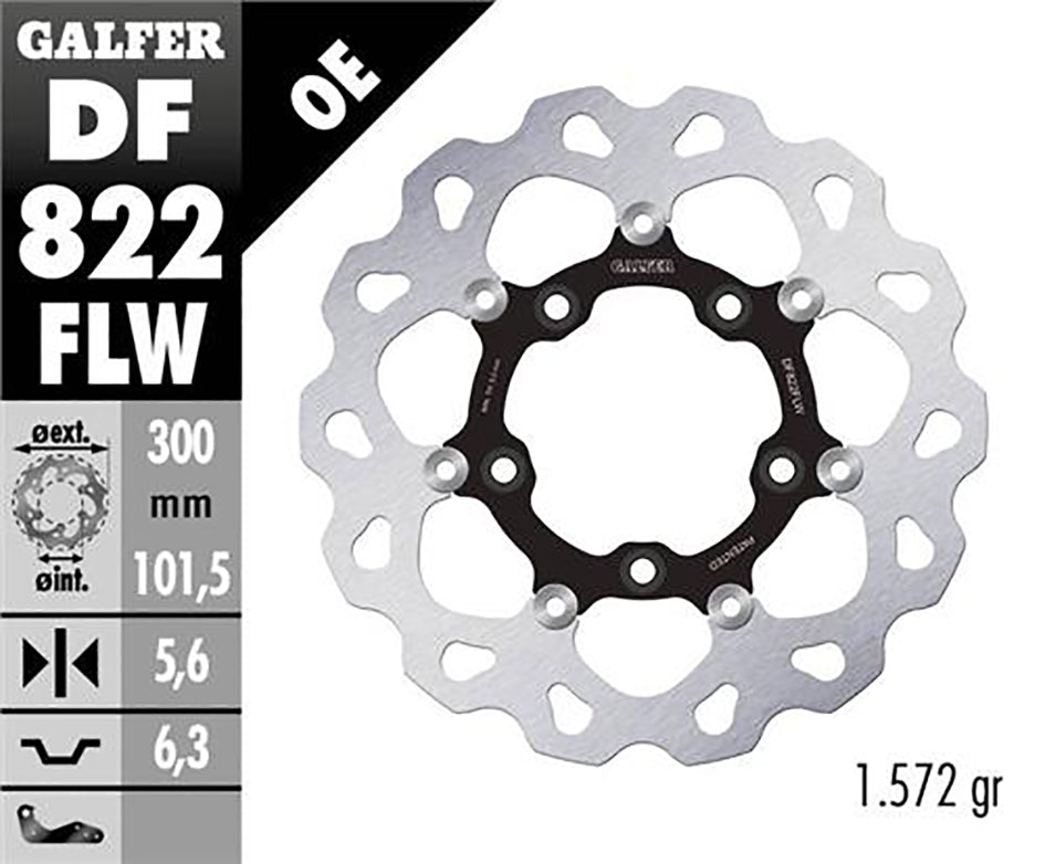 Galfer Rear Disc Wave Floating (C, Steel) 300X5,6mm - 1185
