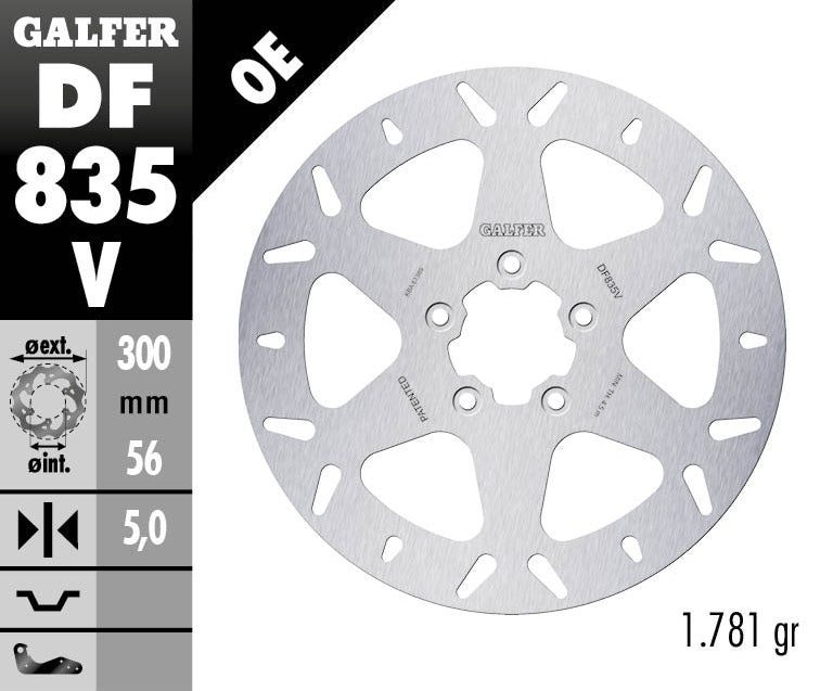 Galfer Front Disc Round Fixed 300X5mm - 1450