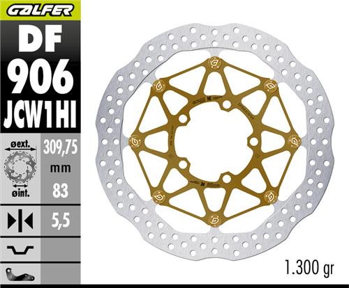 Galfer Front Racing Wave Floatech Brake Disc 310X5,5mm Kashima (DF906JCW1HI)